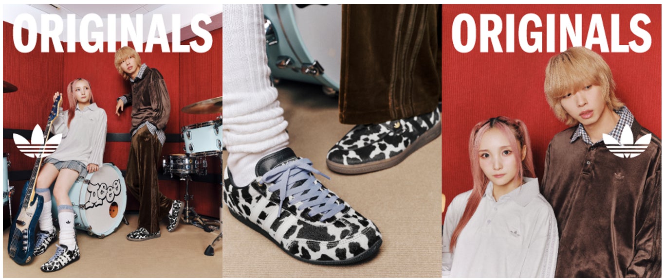Aoooやまもとひかる＆ツミキが着こなすadidas新作ベロア