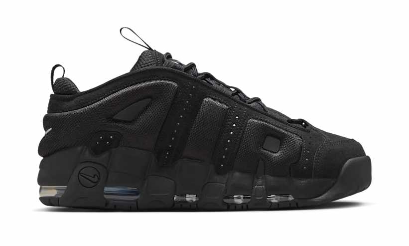 NIKE AIR MORE UPTEMPO LOW “Triple Black” 10/11発売