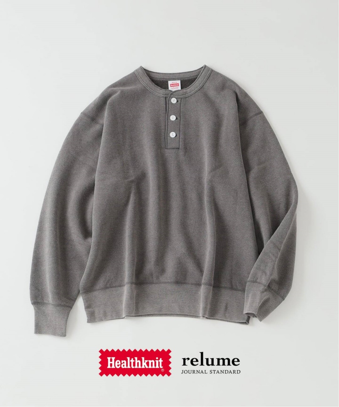 Goss!p｜JOURNAL STANDARD relumeとHealthknitのコラボ新作スウェット登場