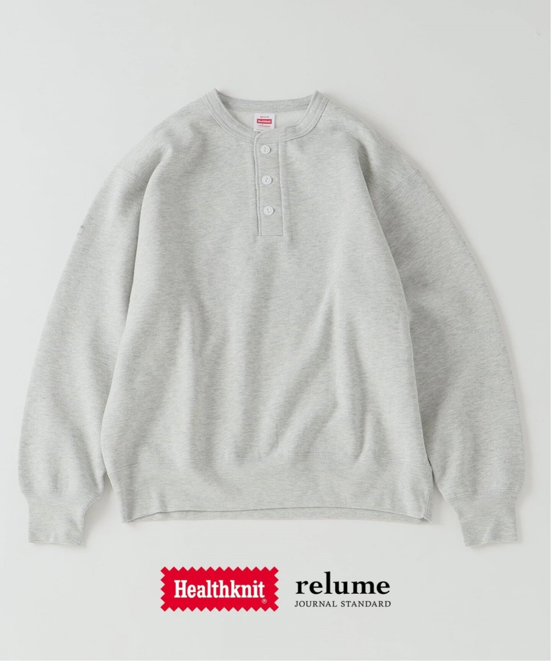 Goss!p｜JOURNAL STANDARD relumeとHealthknitのコラボ新作スウェット登場