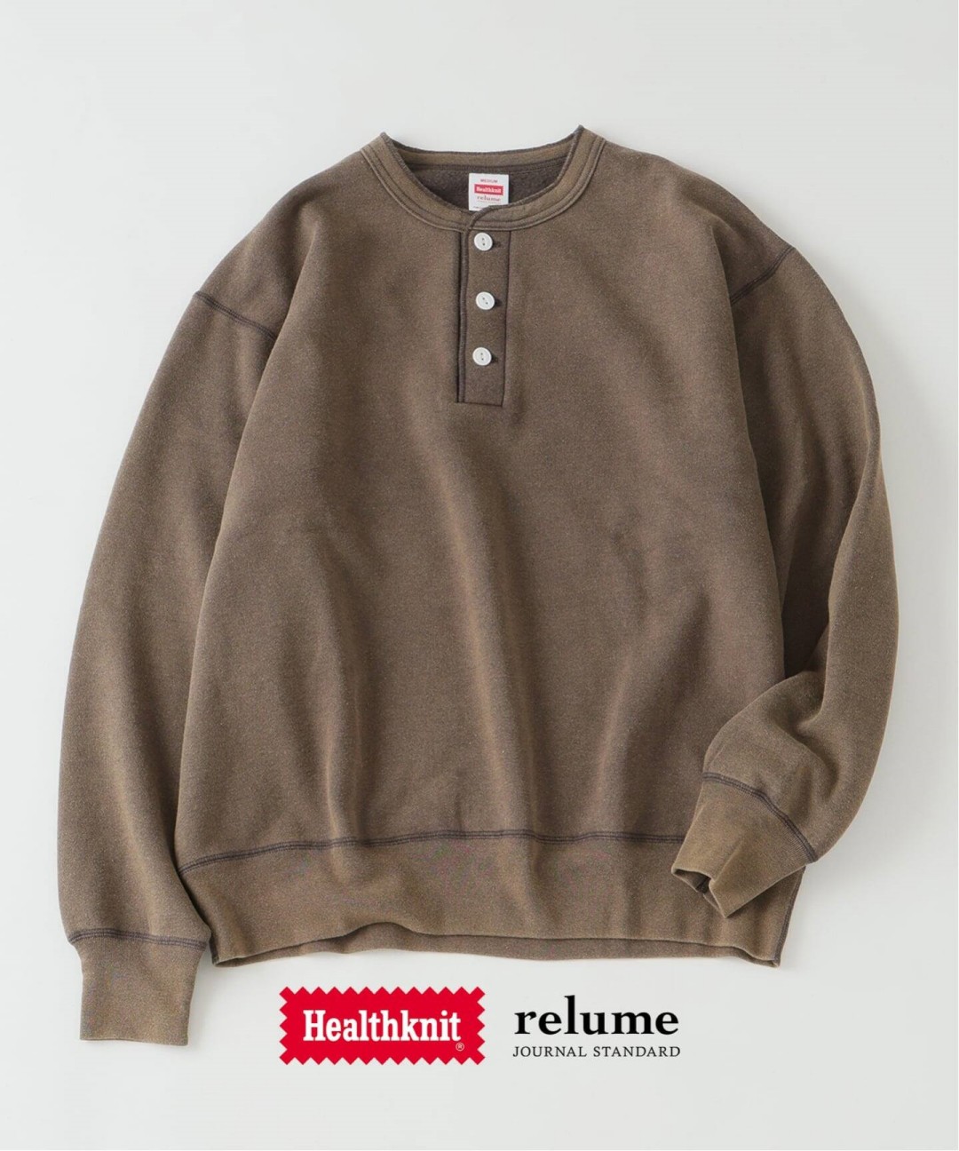 Goss!p｜JOURNAL STANDARD relumeとHealthknitのコラボ新作スウェット登場