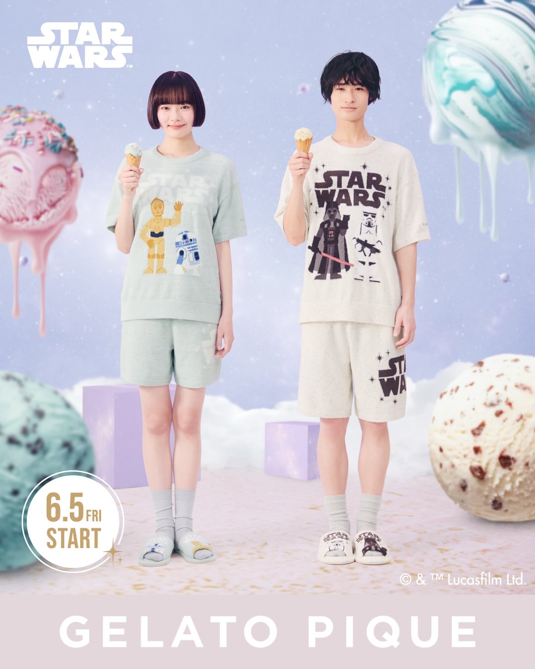 ジェラート ピケ×スター・ウォーズコレクションが6月5日発売