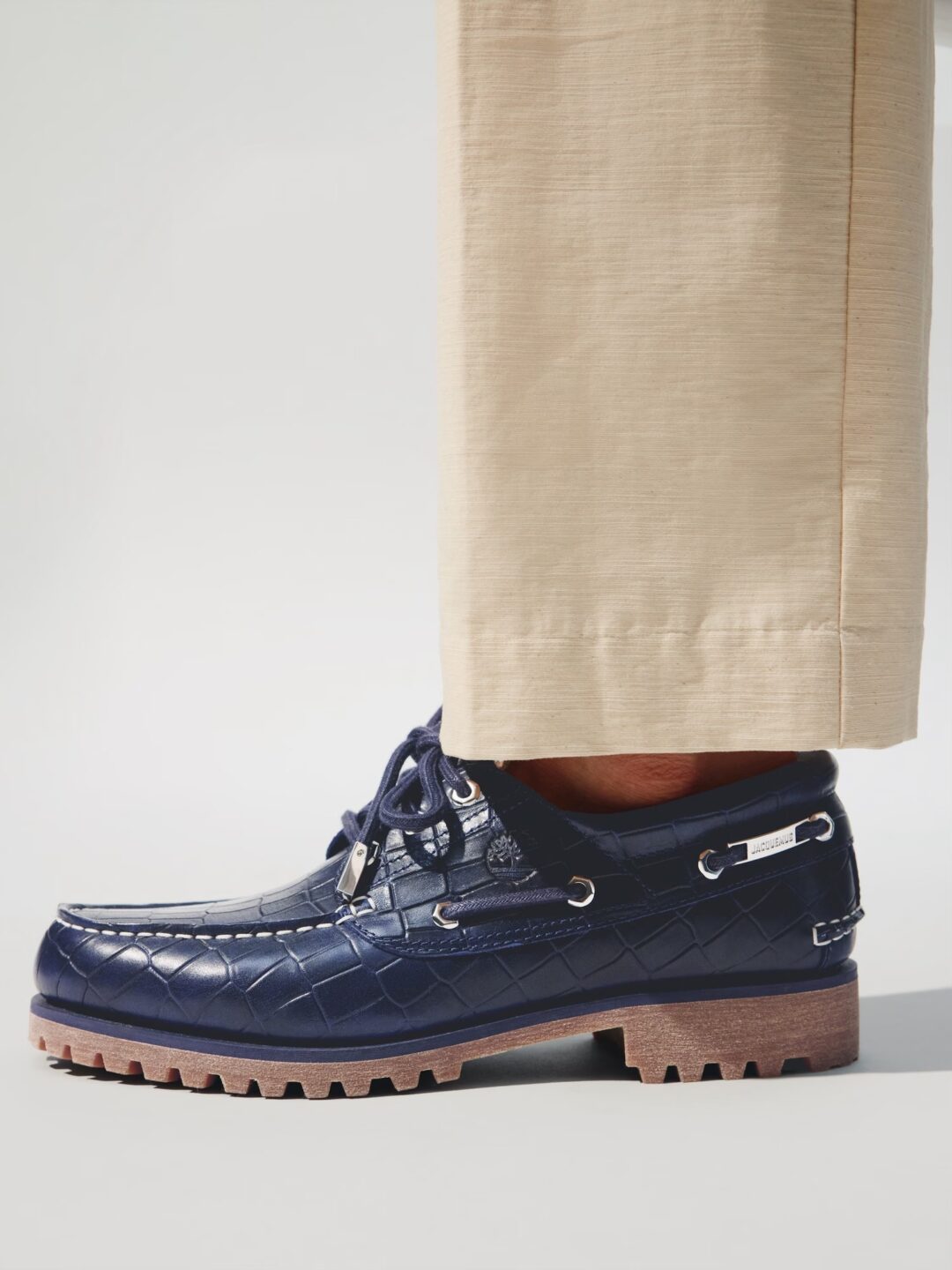 JACQUEMUS × Timberland 新作ボートシューズの詳細公開