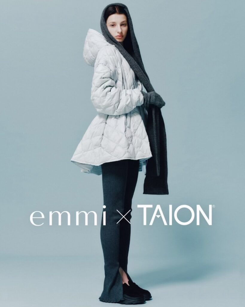 emmi x TAION 26AW 別注ダウンウェア 2026年10月14日発売