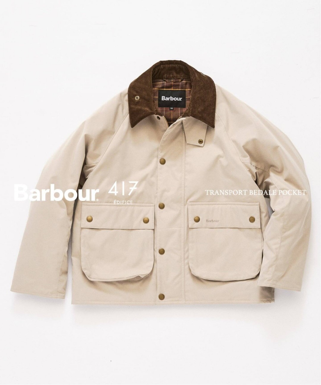 Barbour × 417 EDIFICE別注 TRANSPORT BEDALE POCKETが11月登場
