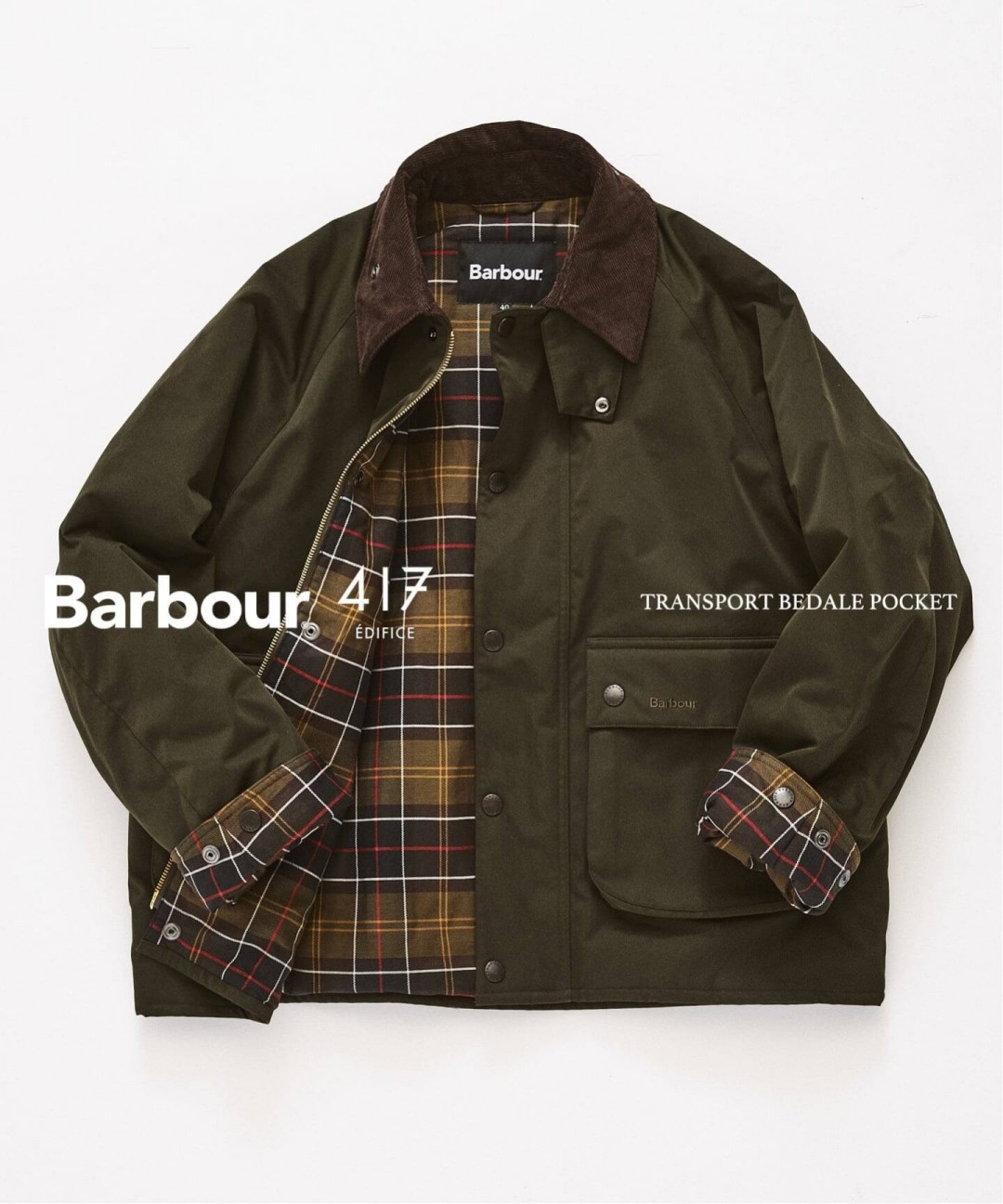 Barbour × 417 EDIFICE別注 TRANSPORT BEDALE POCKETが11月登場