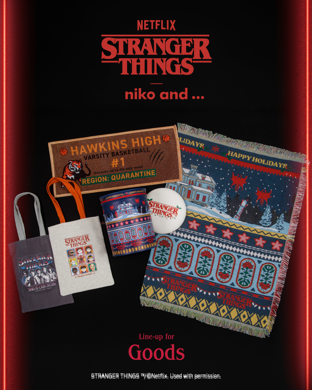 Netflix「ストレンジャー・シングス」× niko and … コラボ第三弾が11/6発売