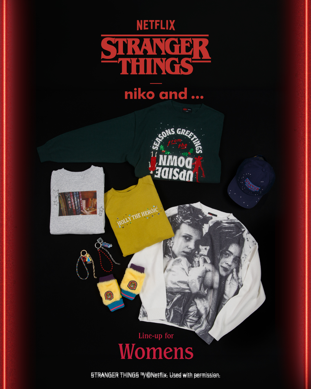 Netflix「ストレンジャー・シングス」× niko and … コラボ第三弾が11/6発売
