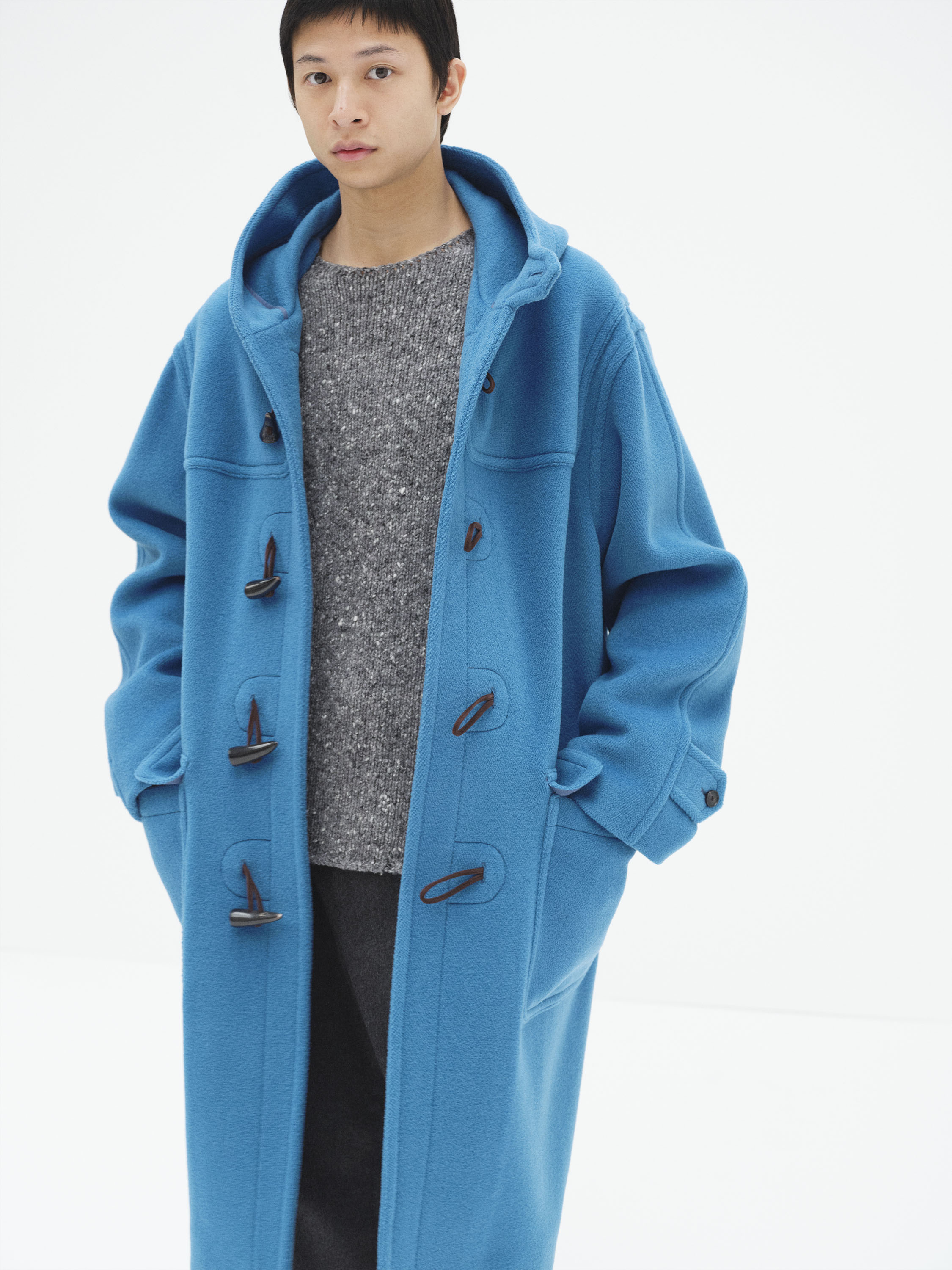 AURALEEの新作「WOOL HERRINGBONE DUFFLE COAT」登場