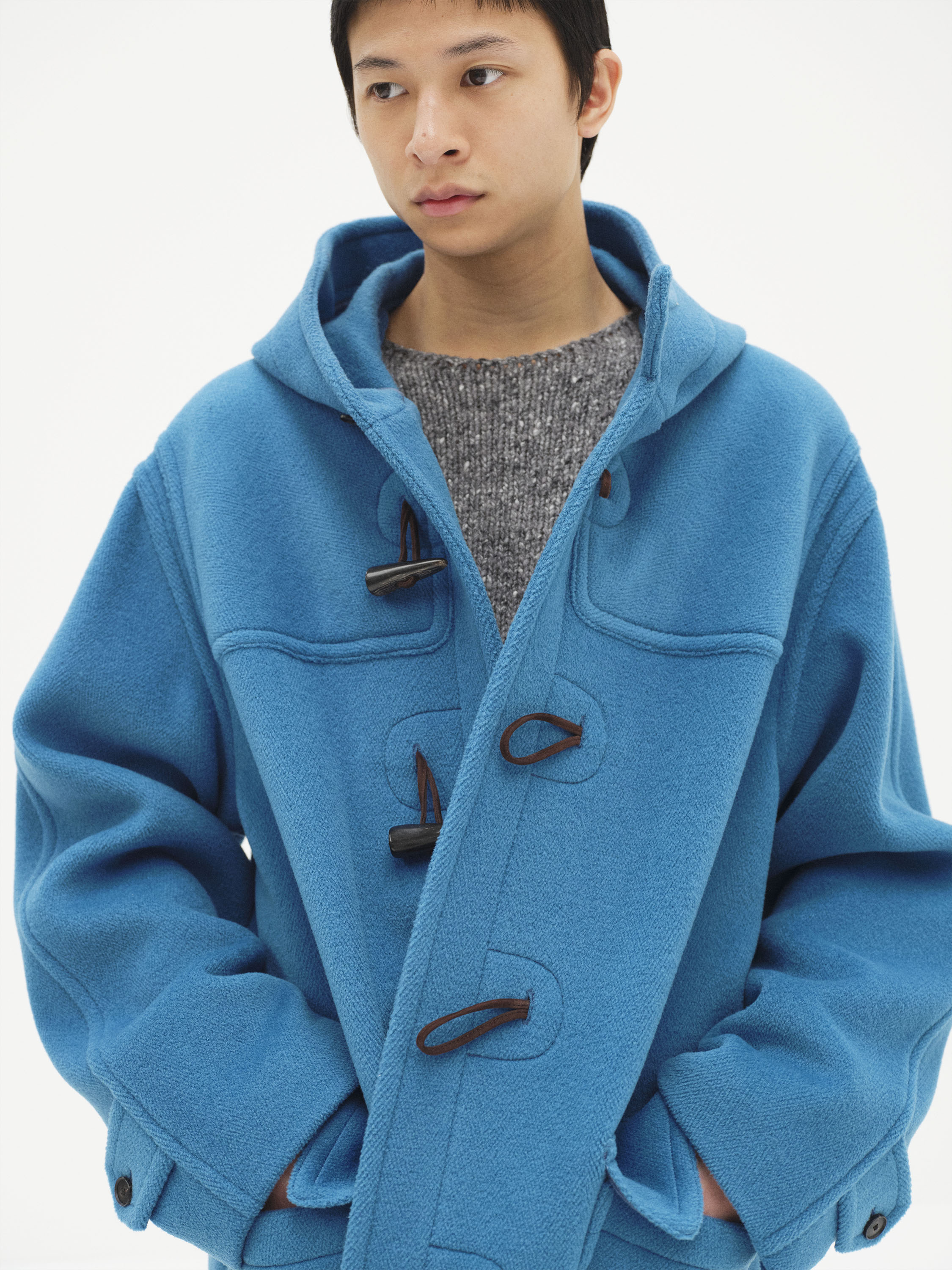 AURALEEの新作「WOOL HERRINGBONE DUFFLE COAT」登場