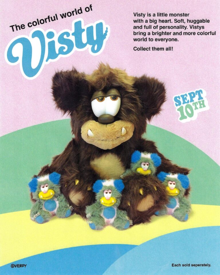 Goss!p｜VERDYの新作ぬいぐるみ「Mini Visty + Brown Visty」登場！