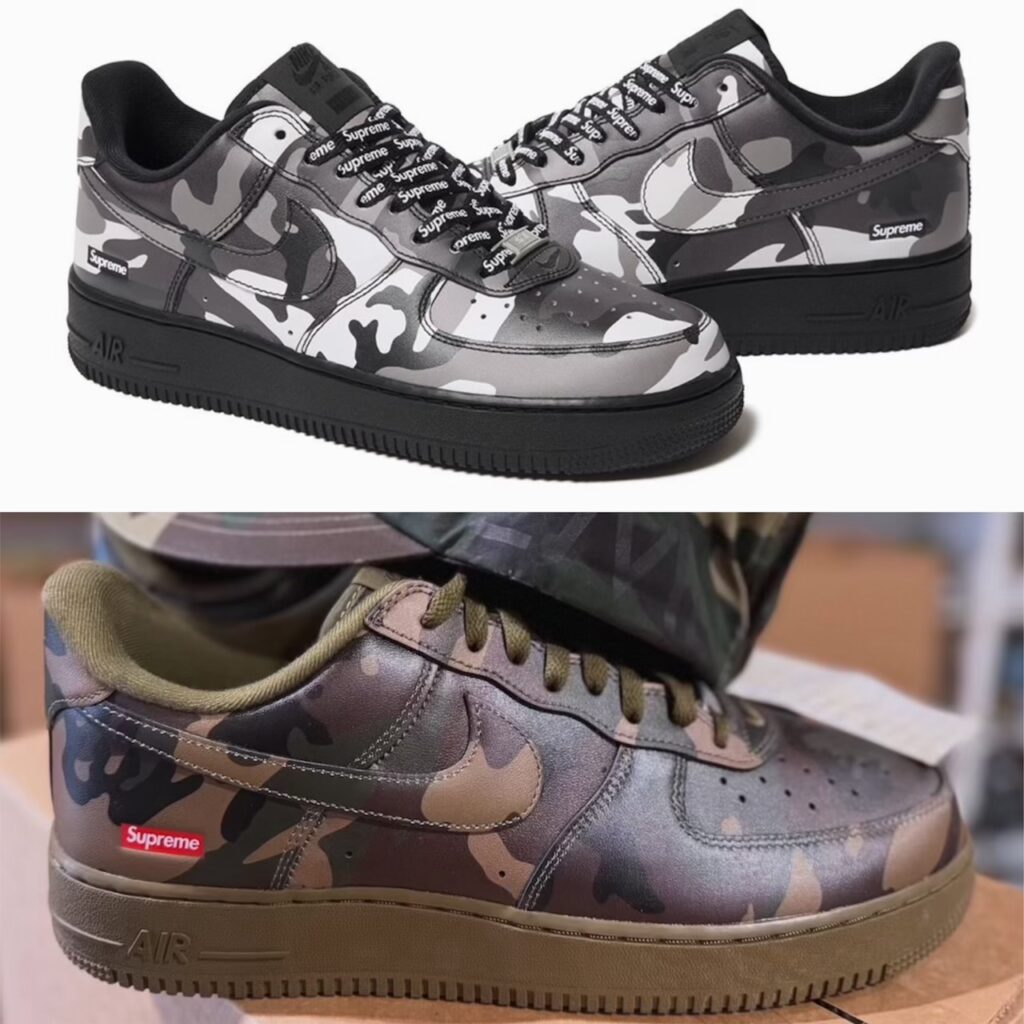 Goss!p|Supreme x Nike Air Force 1 Low SP “Camo” CU9225-900 / CU9225-901 2026年秋冬発売予定