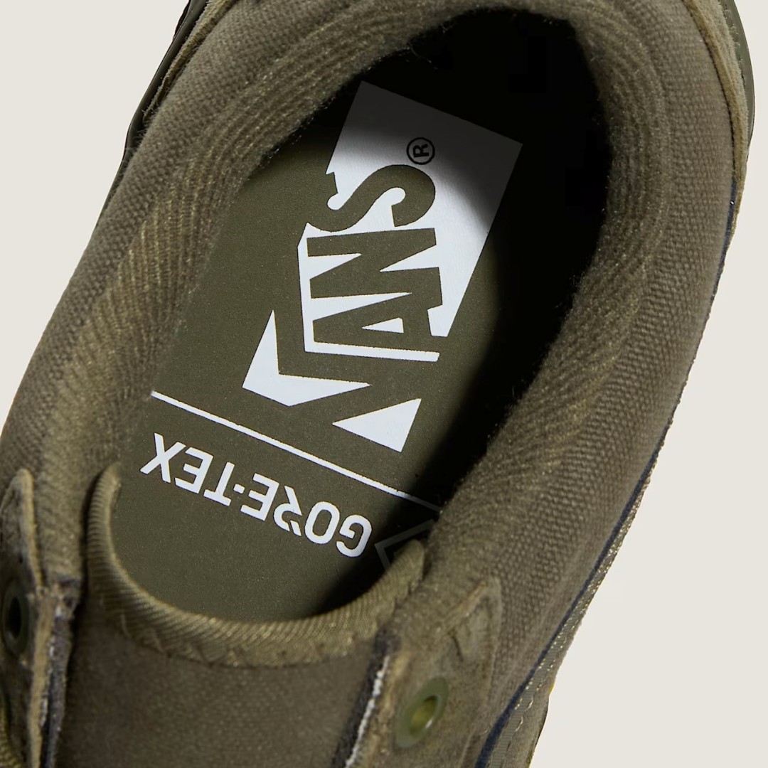 【2026年 10/1 発売】VANS PREMIUM OLD SKOOL GORE-TEX ブラック/モッシーオリーブ