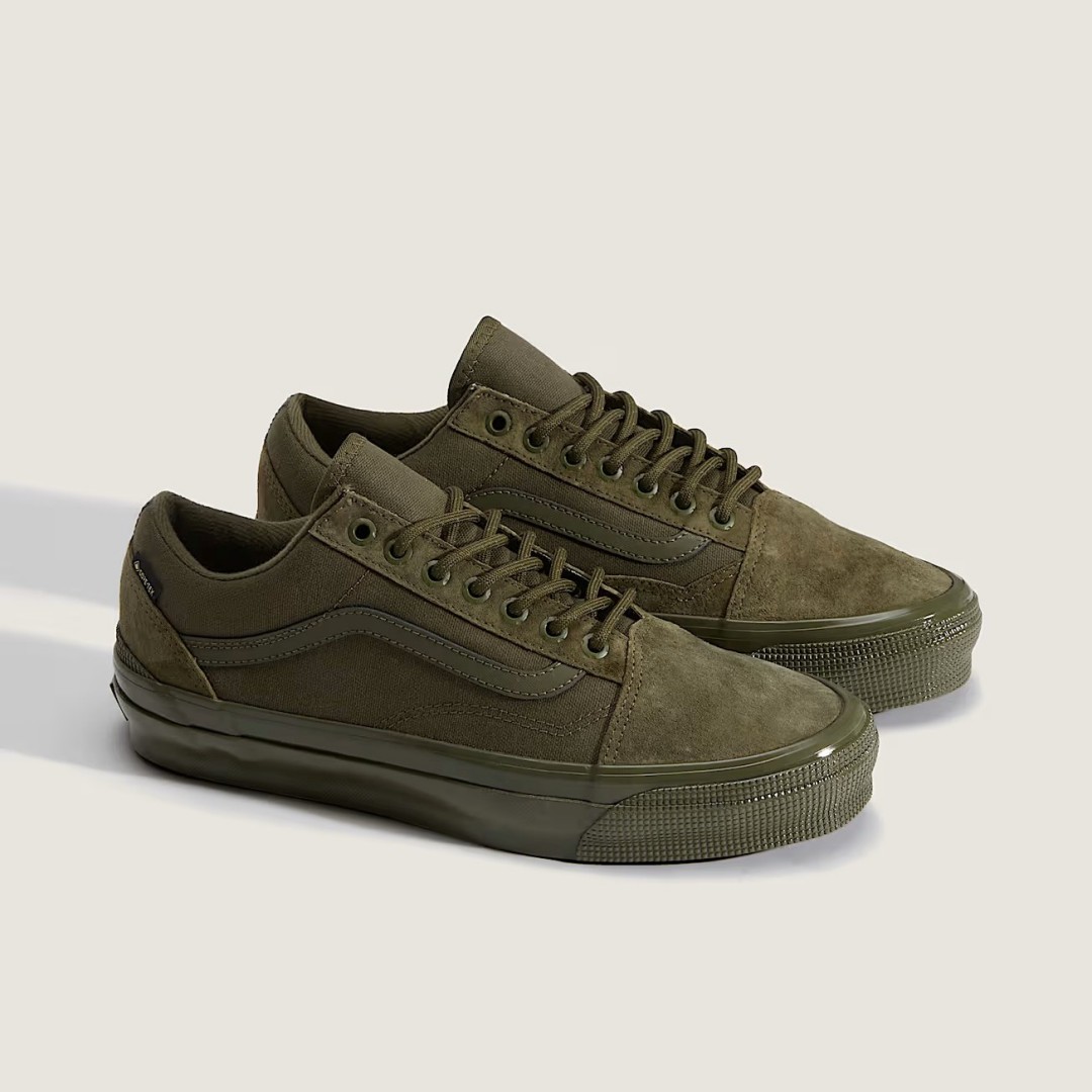 【2026年 10/1 発売】VANS PREMIUM OLD SKOOL GORE-TEX ブラック/モッシーオリーブ