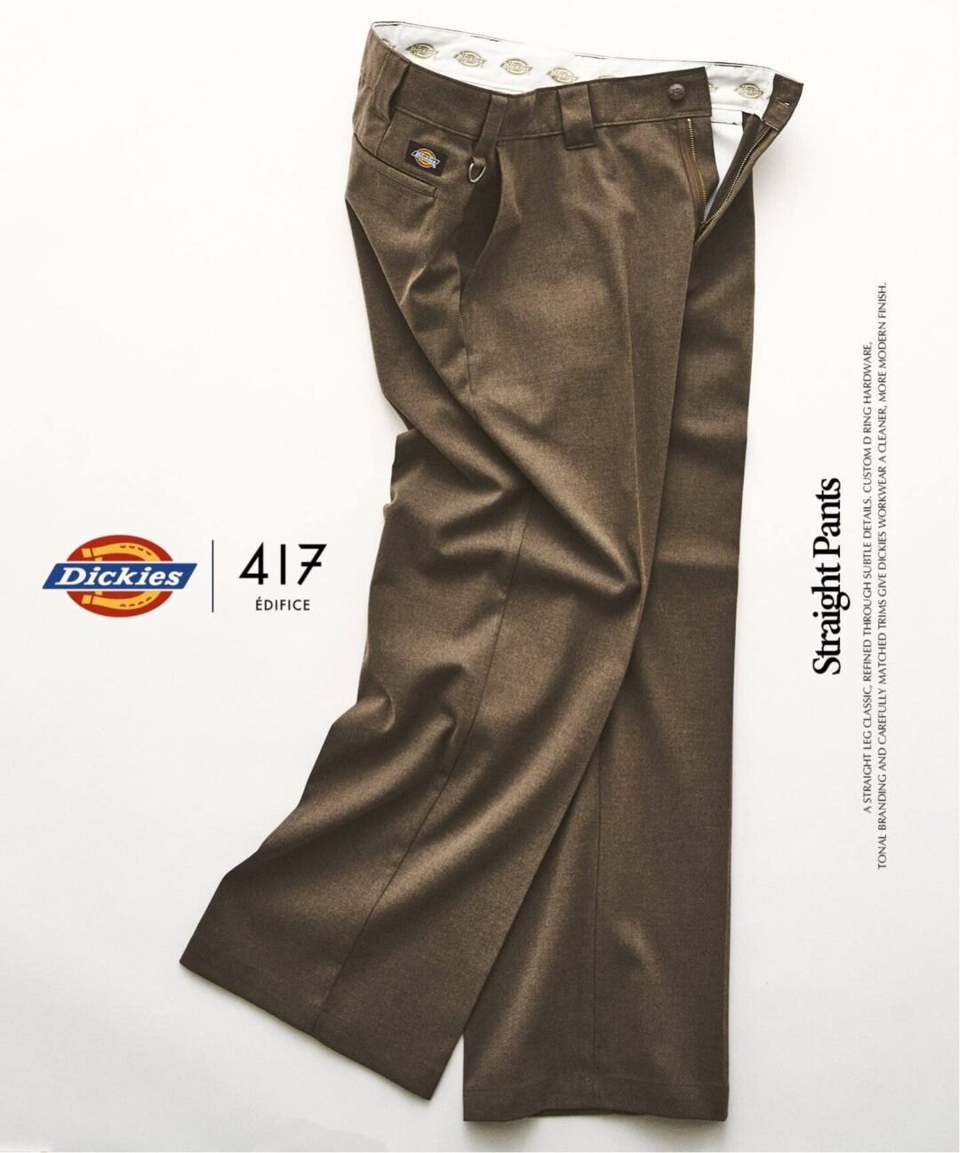 417 EDIFICEとDickiesの別注ストレートパンツ、10月下旬発売