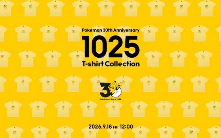 ポケモン30周年記念!1,025匹ロゴTシャツが登場