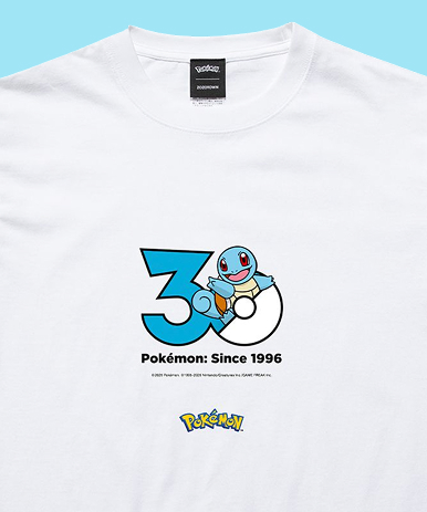 ポケモン30周年記念!1,025匹ロゴTシャツが登場