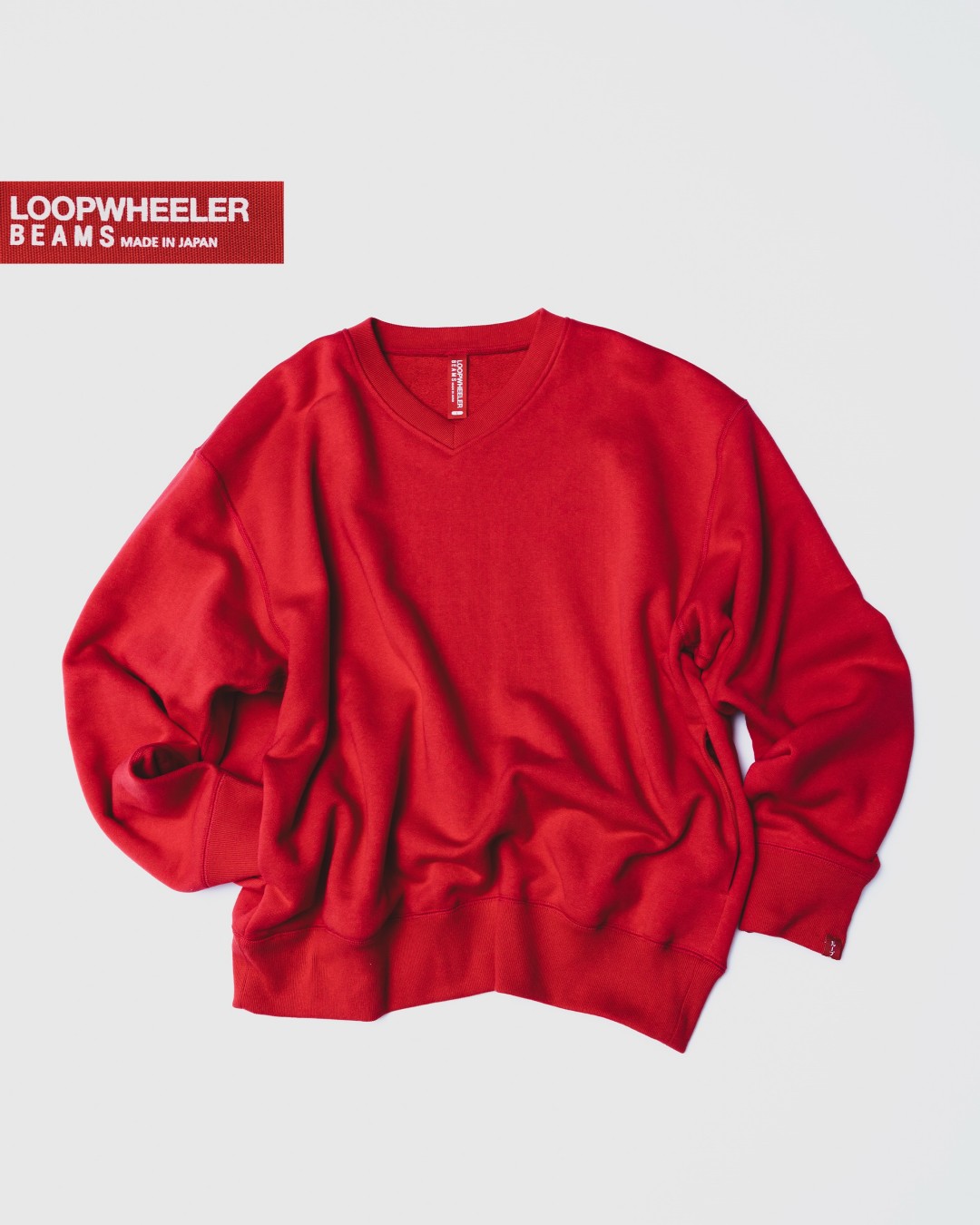 LOOPWHEELER × BEAMS JAPAN「NIPPON RED」コレクション10/17発売