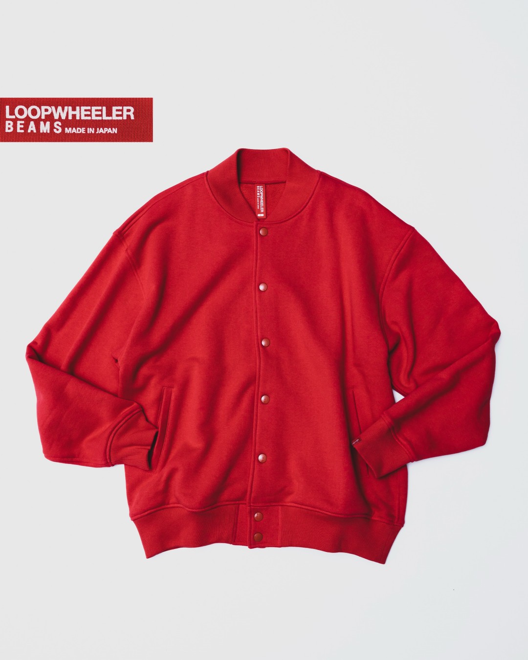 LOOPWHEELER × BEAMS JAPAN「NIPPON RED」コレクション10/17発売