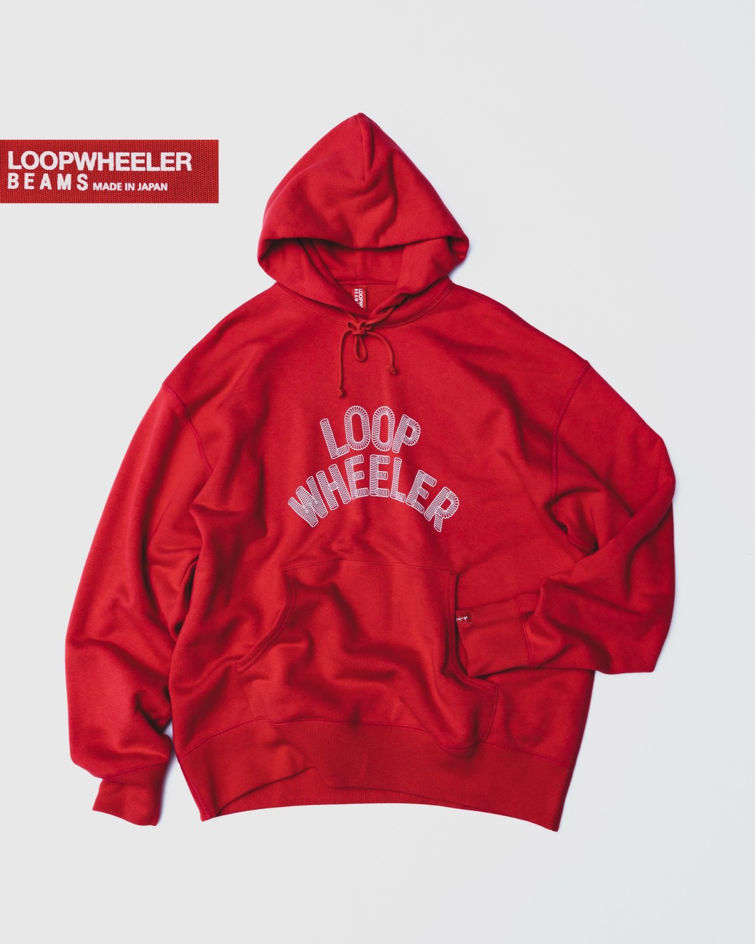 LOOPWHEELER × BEAMS JAPAN「NIPPON RED」コレクション10/17発売