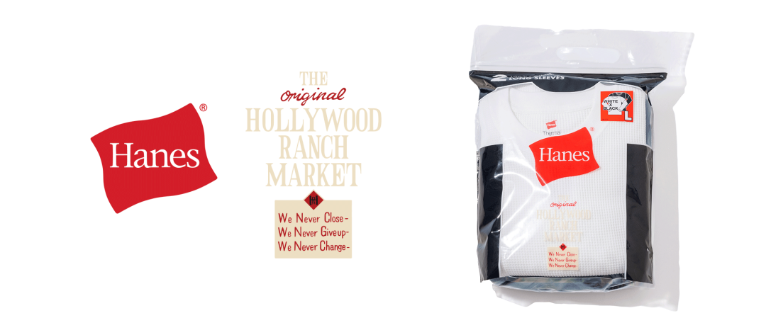 HanesとHOLLYWOOD RANCH MARKETの新作Tシャツ登場！