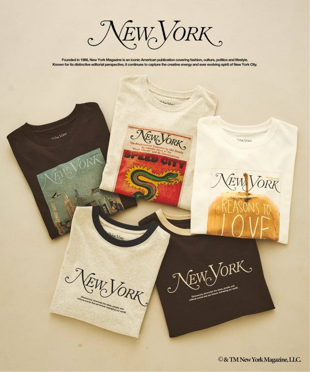 417 EDIFICE × NY MAGAZINE 別注ロングスリーブTシャツとキャップ発売