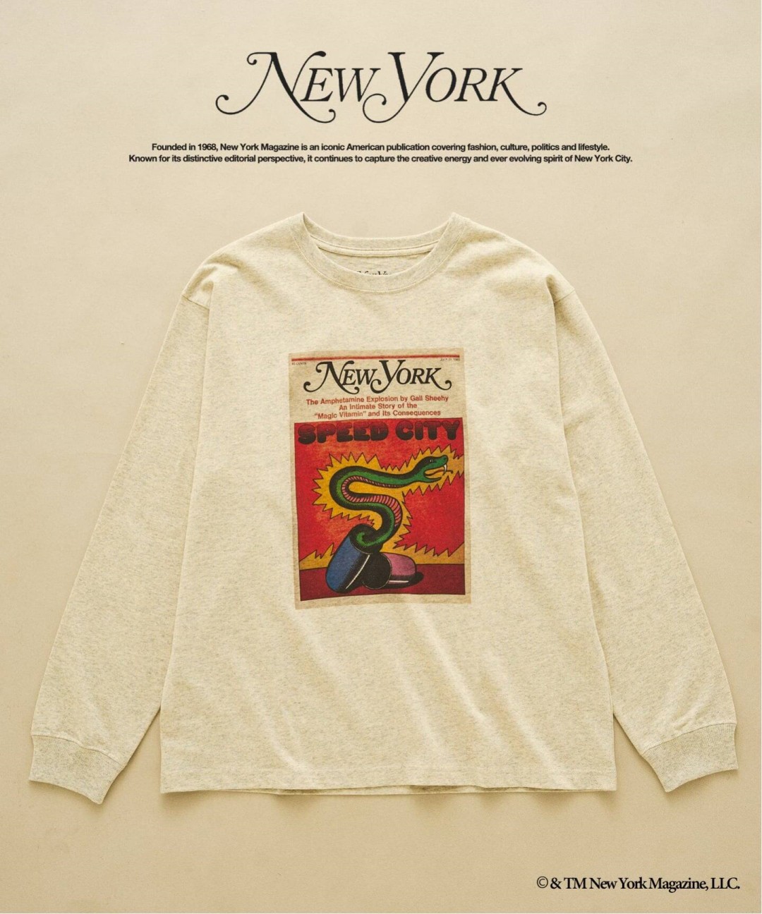417 EDIFICE × NY MAGAZINE 別注ロングスリーブTシャツとキャップ発売