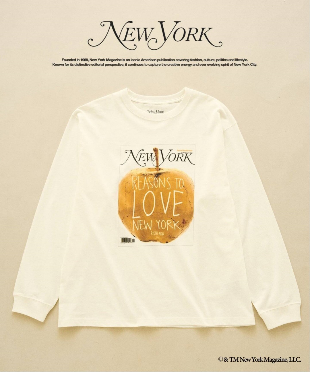 417 EDIFICE × NY MAGAZINE 別注ロングスリーブTシャツとキャップ発売