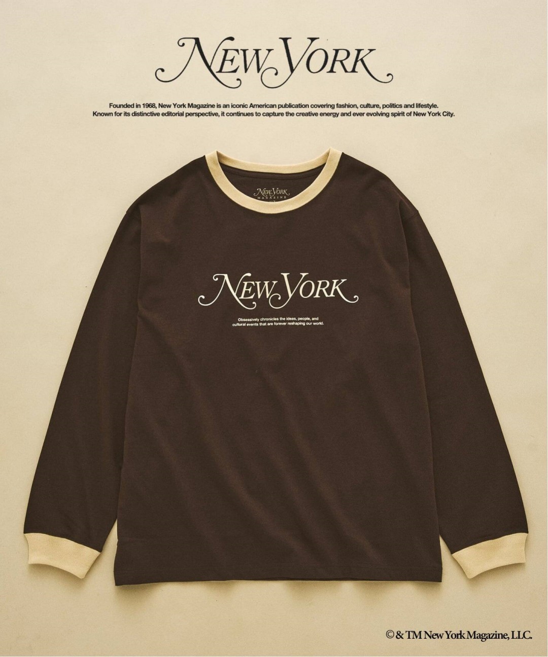 417 EDIFICE × NY MAGAZINE 別注ロングスリーブTシャツとキャップ発売
