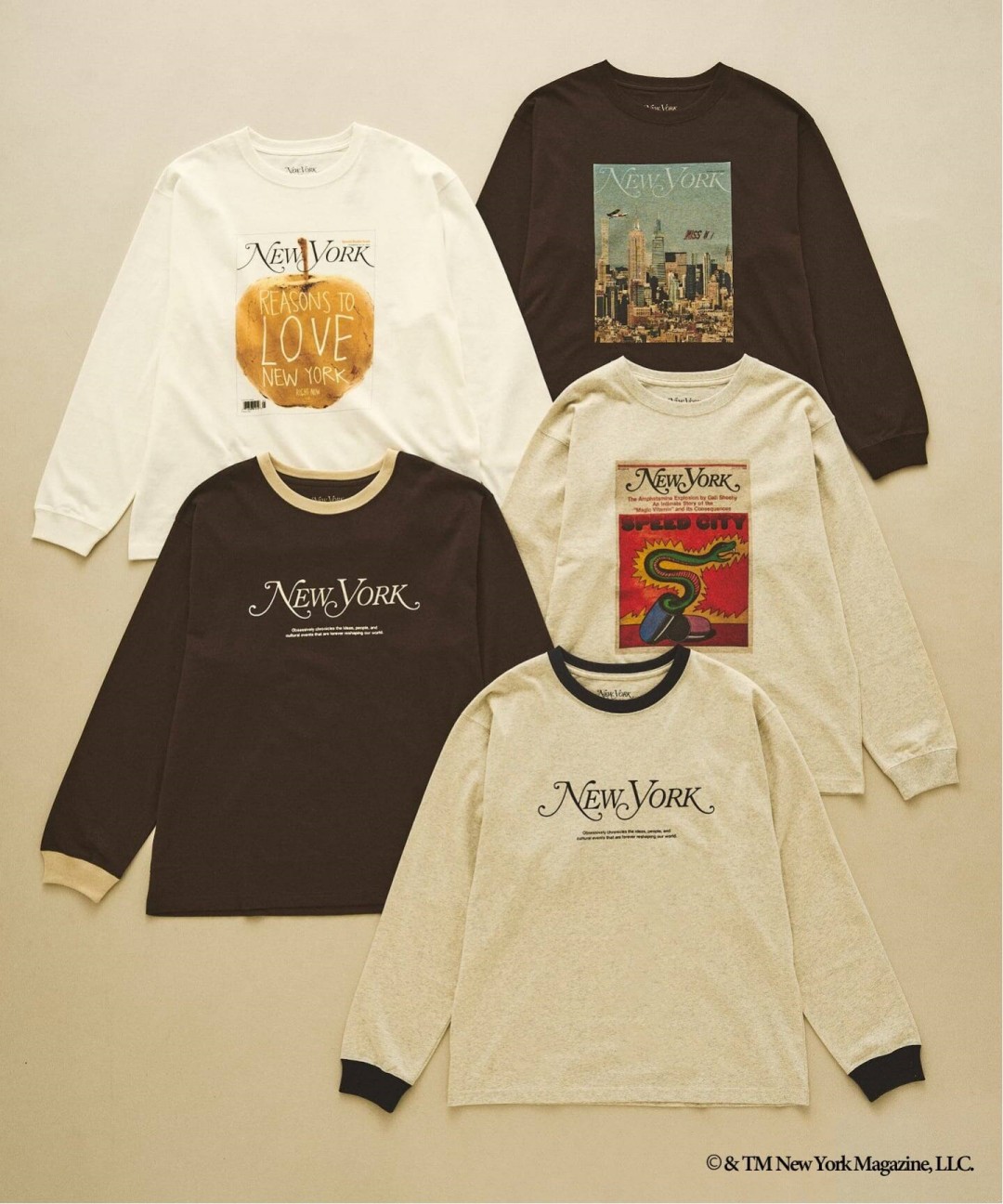 417 EDIFICE × NY MAGAZINE 別注ロングスリーブTシャツとキャップ発売