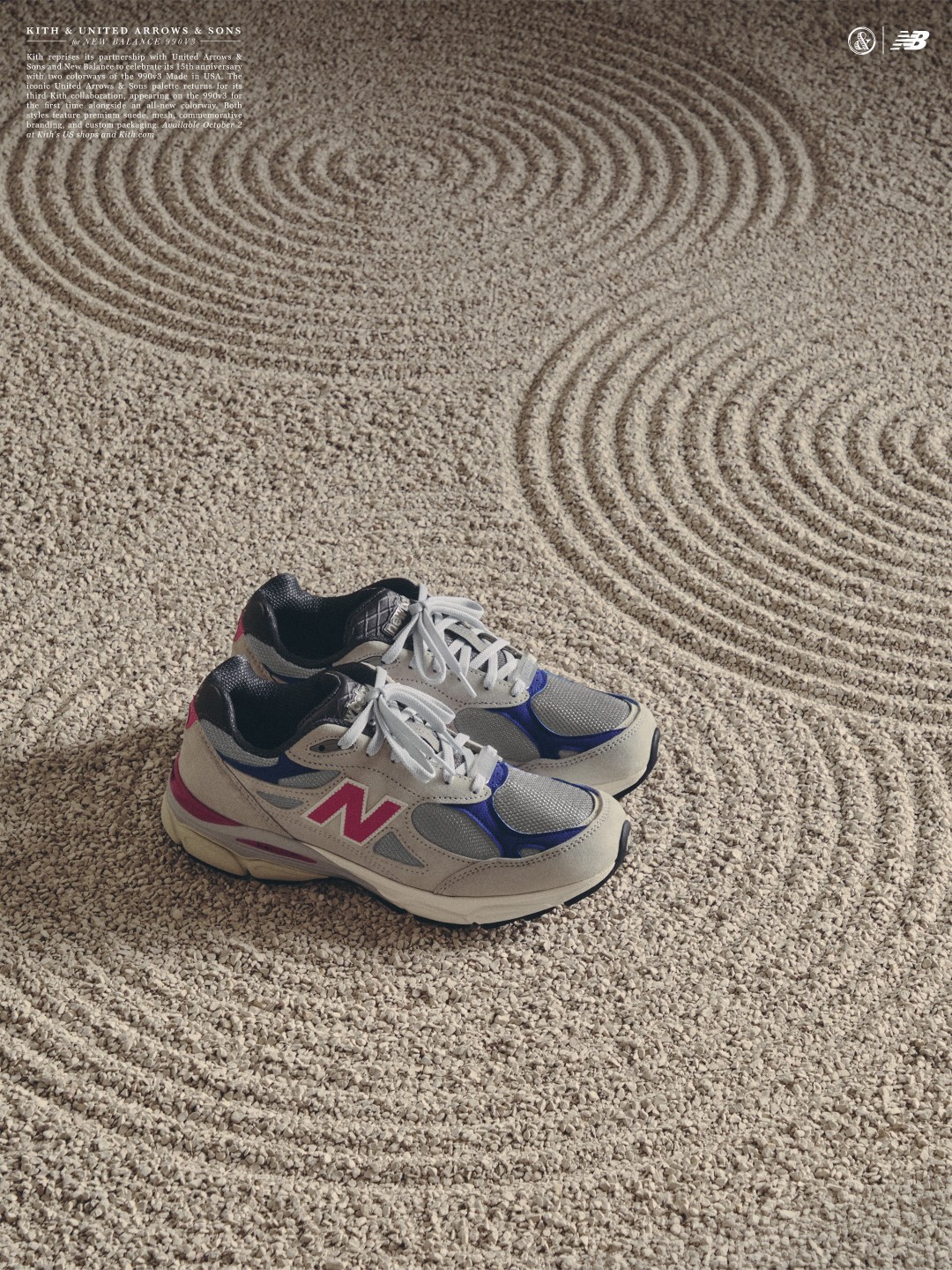 KITH × New Balance 990v3がユナイテッドアローズ & サンズから登場