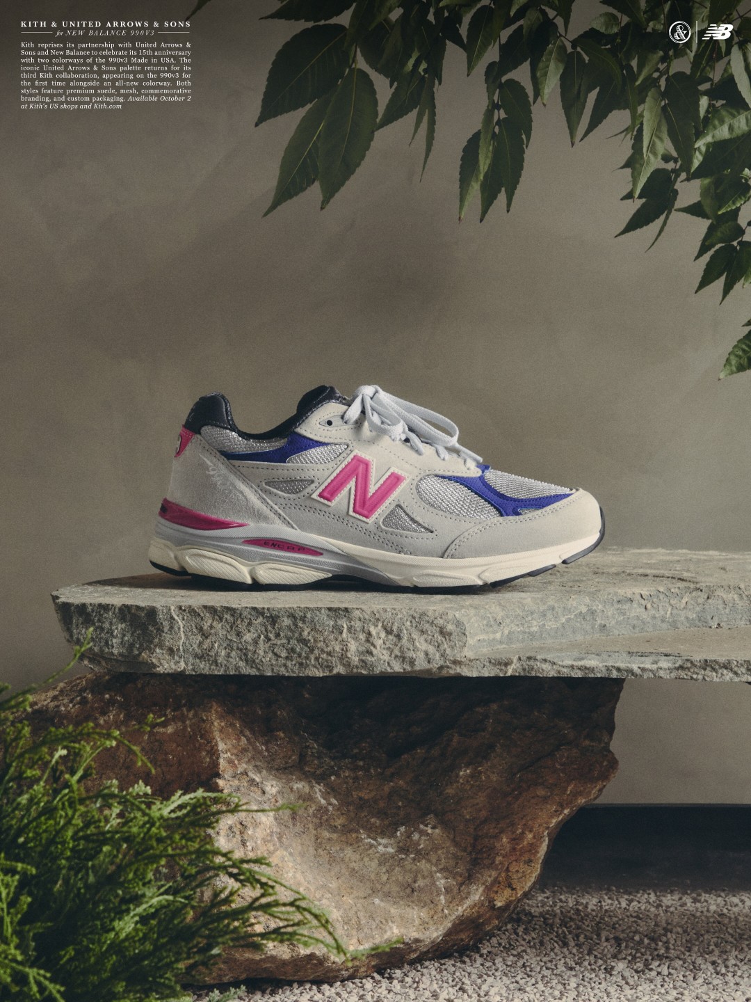 KITH × New Balance 990v3がユナイテッドアローズ & サンズから登場