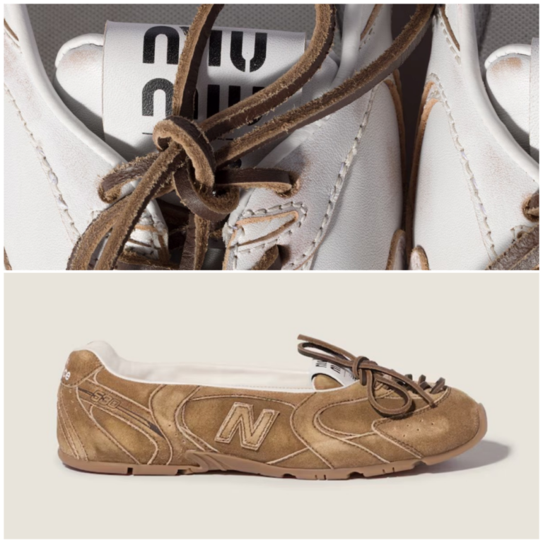 MIU MIUとNew Balanceの新作バレリーナスニーカー登場！