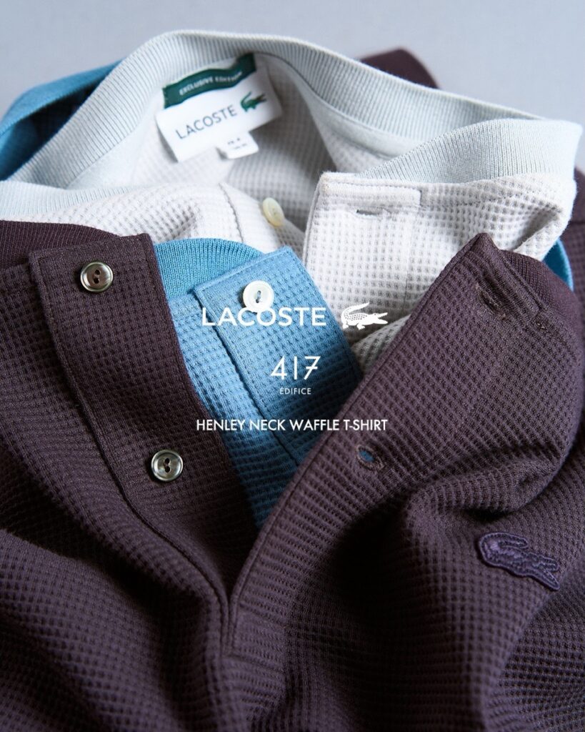 Goss!p|LACOSTEと417 EDIFICEのコラボTシャツが登場!