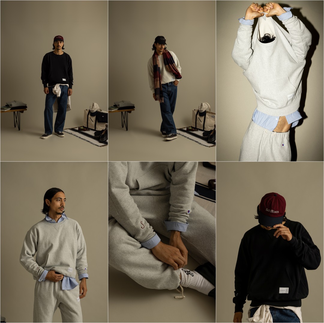 Champion x Saturdays NYCの2026 FW別注スウェットが10/24発売