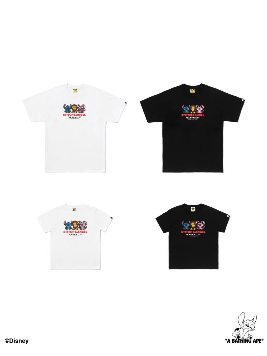 Disney x A BATHING APE “Stitch”が10月3日に発売予定！