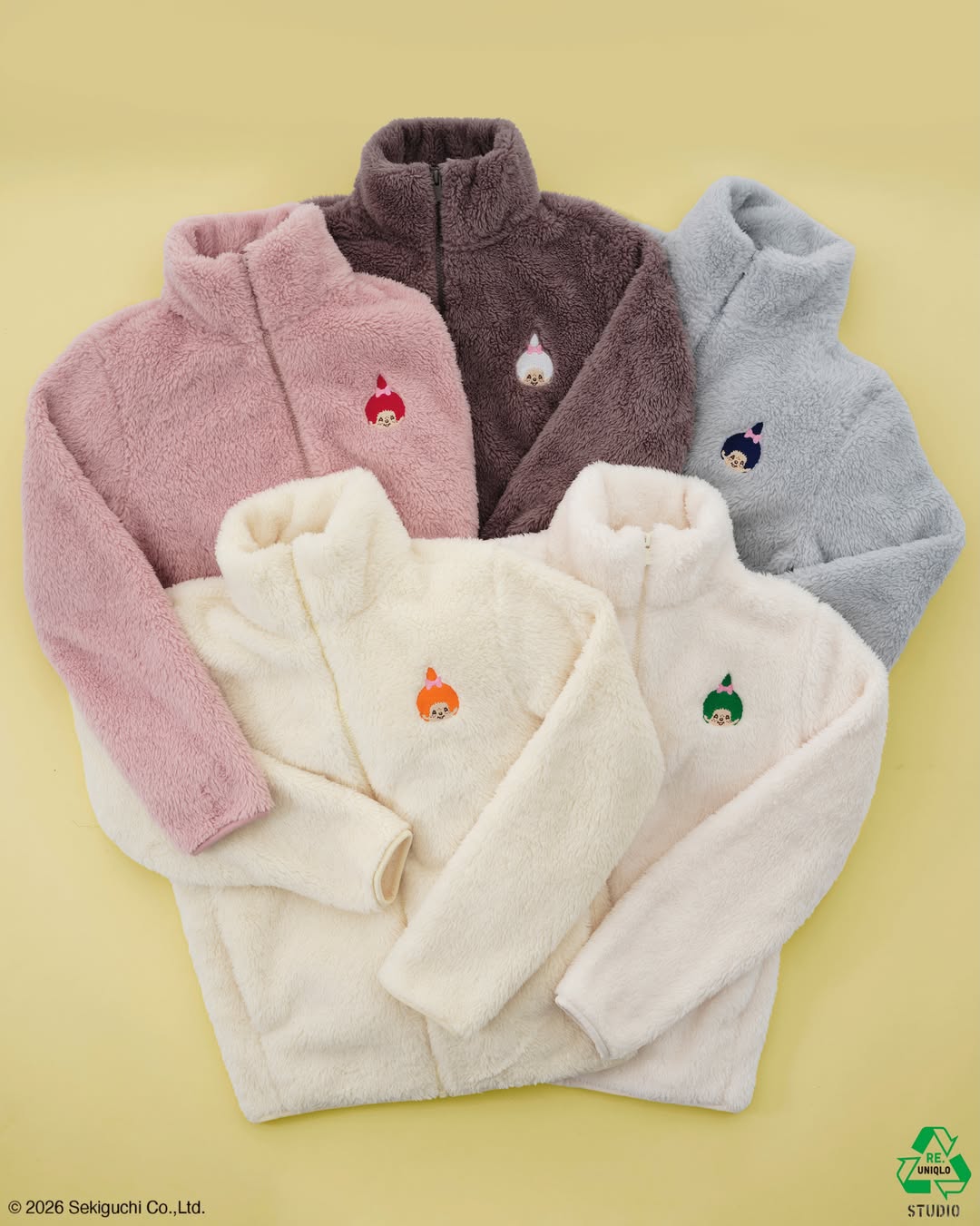 ユニクロのRE.UNIQLO STUDIOでモンチッチ刺繍サービス、10月23日開始