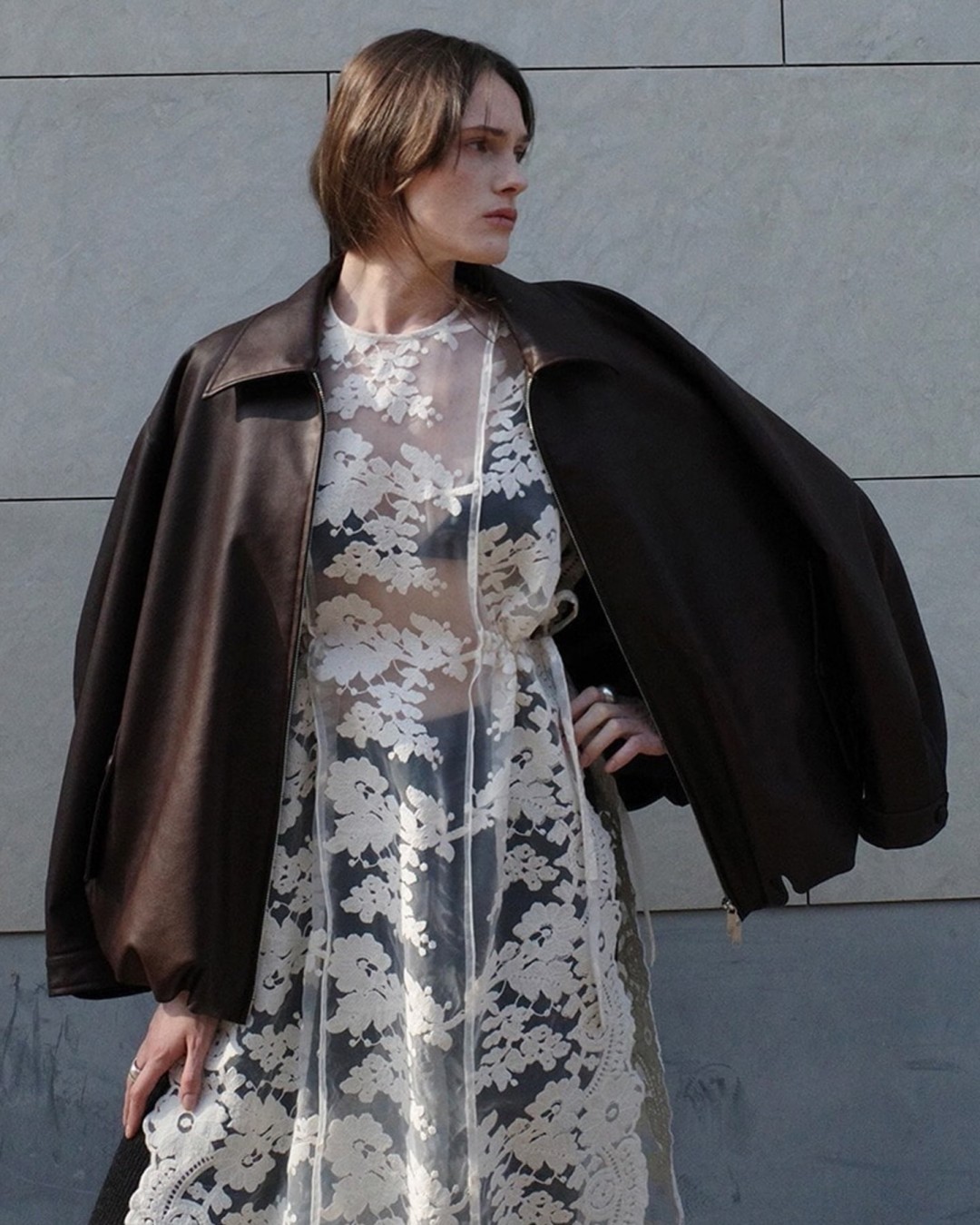Goss!p｜CLANEの「FAKE LEATHER BALLOON JACKET」復刻！