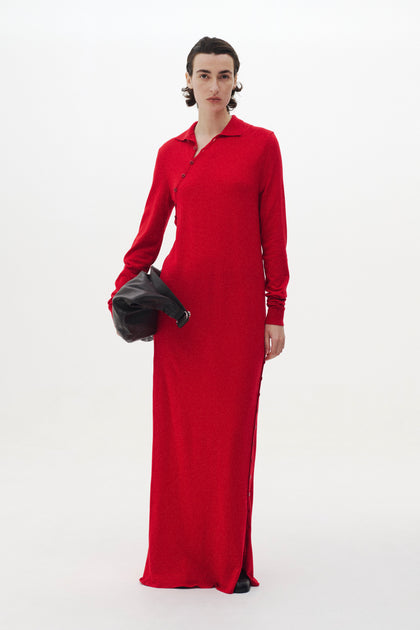 YOKE Super120's Wool Button Line Knit Dress YKW26FW0017D 2026年10月発売