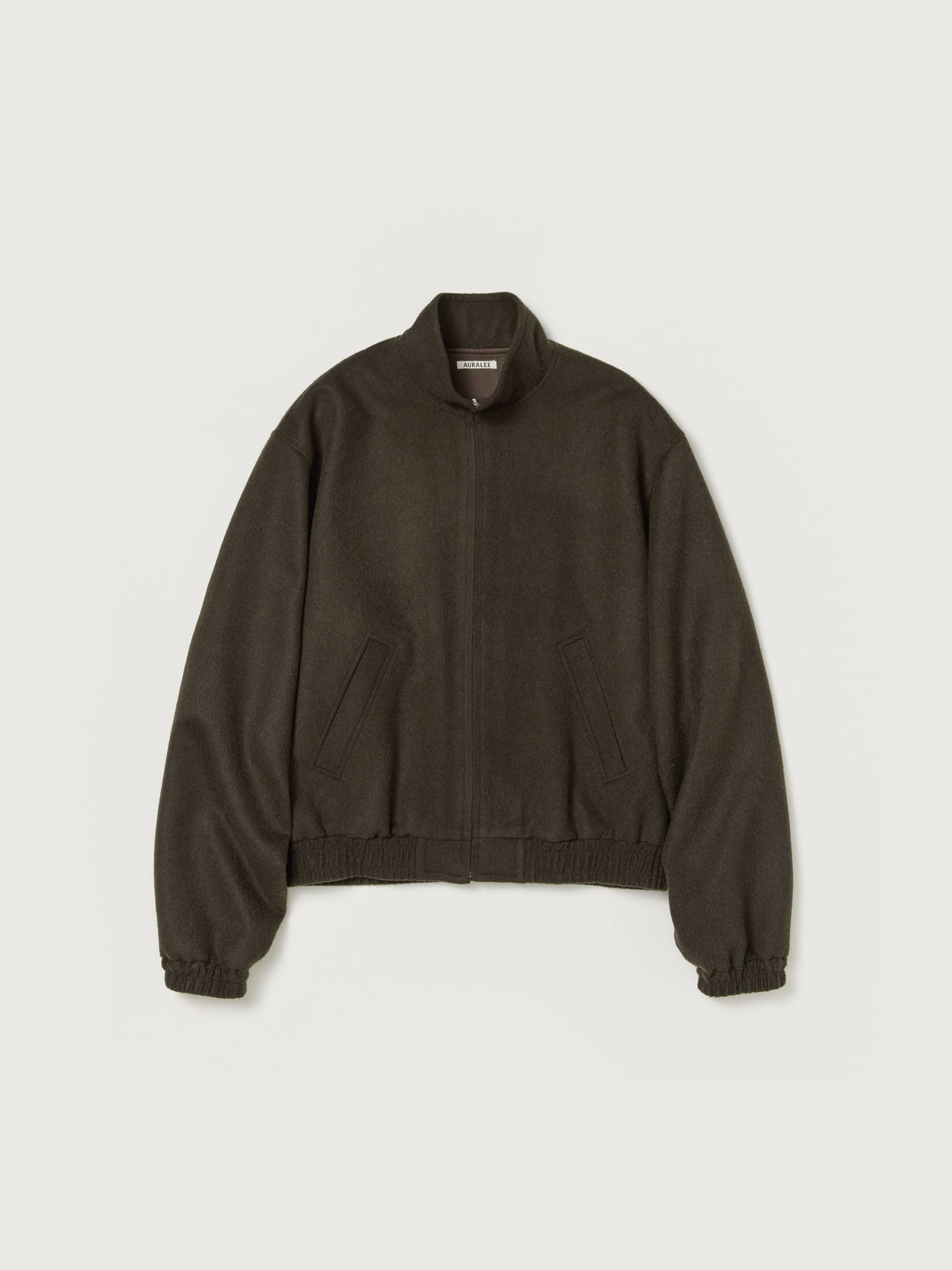 AURALEEの新作「BABY CAMEL FLANNEL ZIP BLOUSON」登場