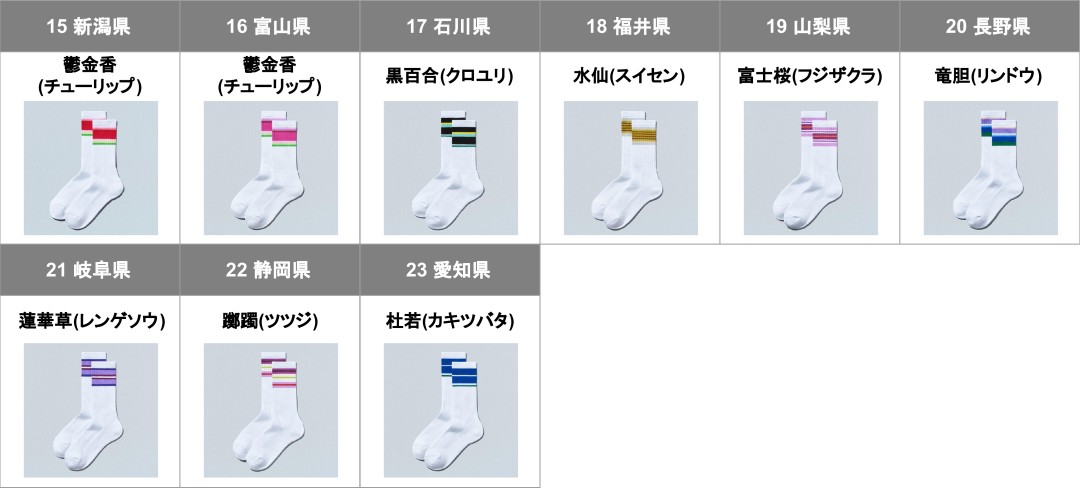 ファミマが47都道府県別ラインソックスを発売！