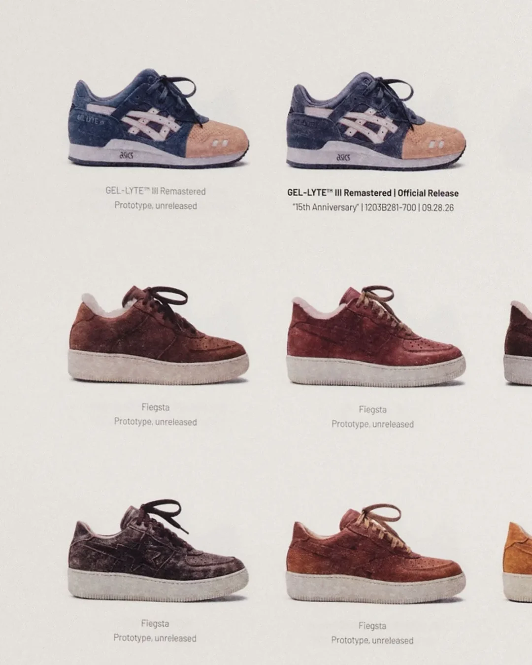 Goss!p｜KITHとASICSのコラボ、GEL-LYTE IIIの新作が登場