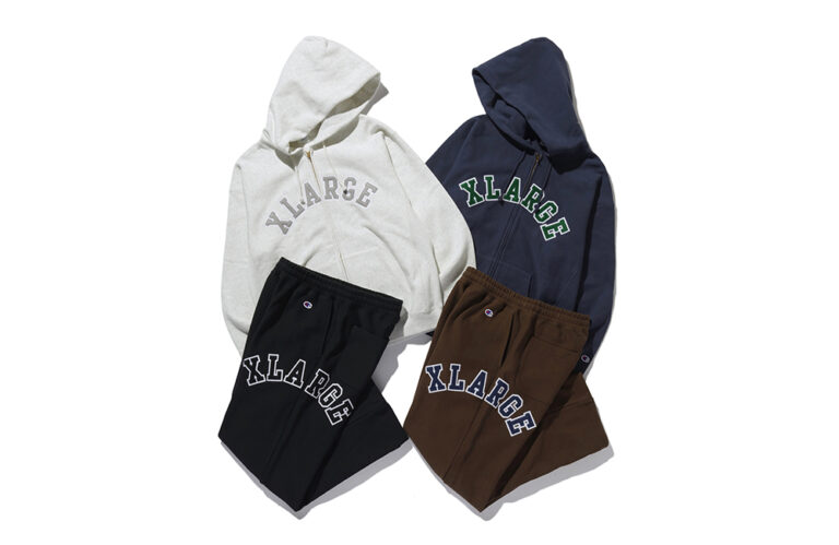 XLARGE × Champion REVERSE WEAVE HOODED SWEATSHIRT & SWEAT PANTS 2026年9月25日発売
