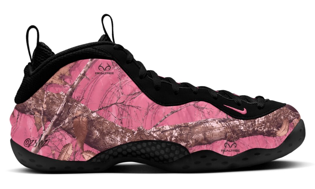 Goss!p｜NIKE AIR FOAMPOSITE ONE PREMIUM リアルツリーカモ/ピンクグレープフルーツ 2027年3月12日発売