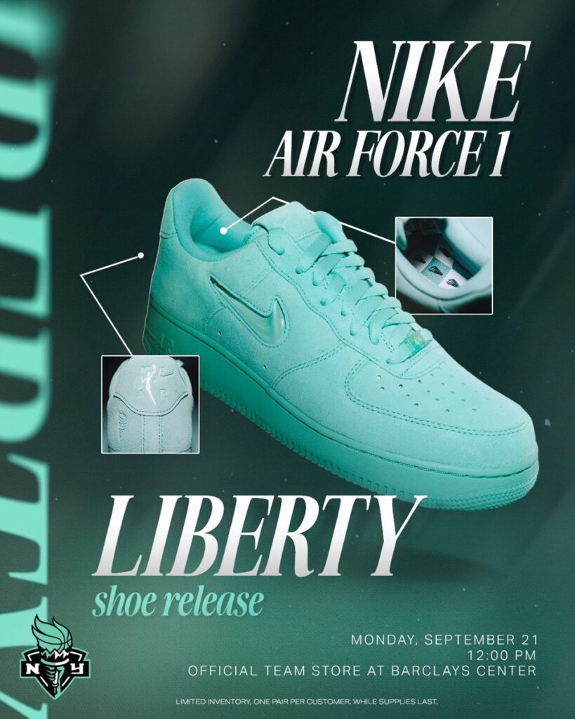 Goss!p｜ニューヨークリバティ×ナイキのAF1が限定発売！