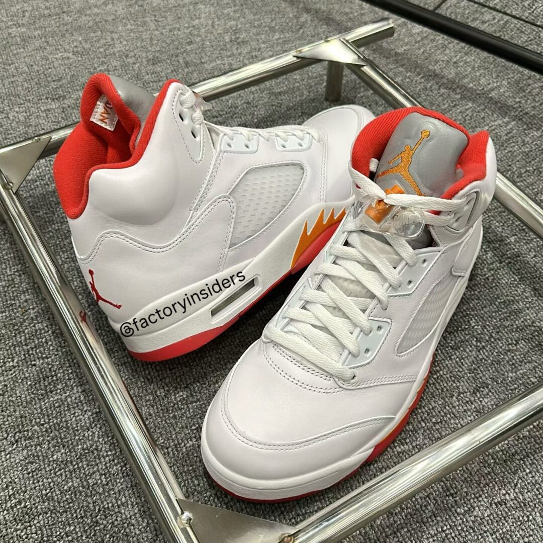 Goss!p｜復刻決定！NIKE AIR JORDAN 5 “ホワイト/サンセット”が登場