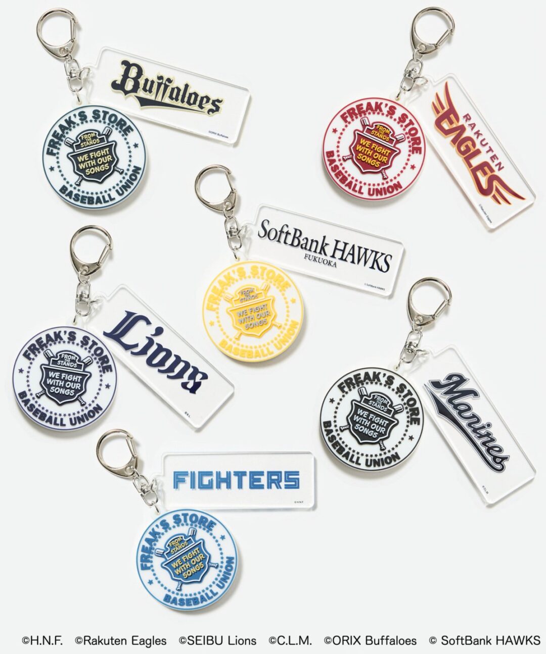 プロ野球11球団とFREAK’S STOREのコラボが実現!10月9日発売