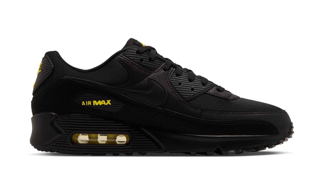 2026年10月23日発売 NIKE AIR MAX 90 “Black/Chrome Yellow”