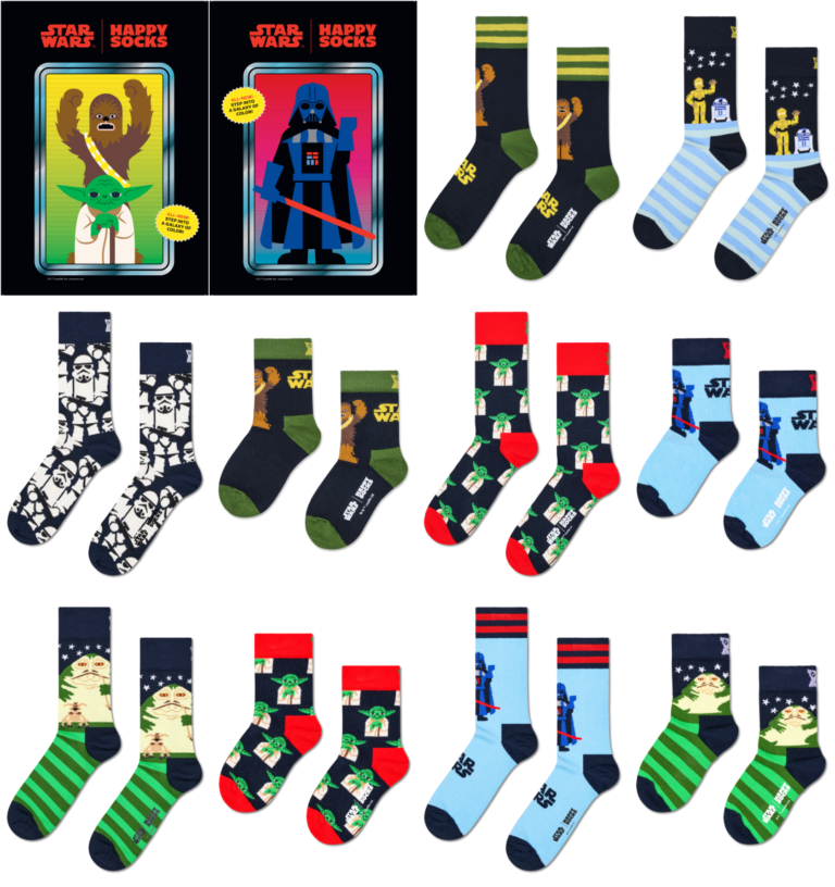 STAR WARS × Happy Socks クルー丈ソックスコレクション 2026年10月2日発売
