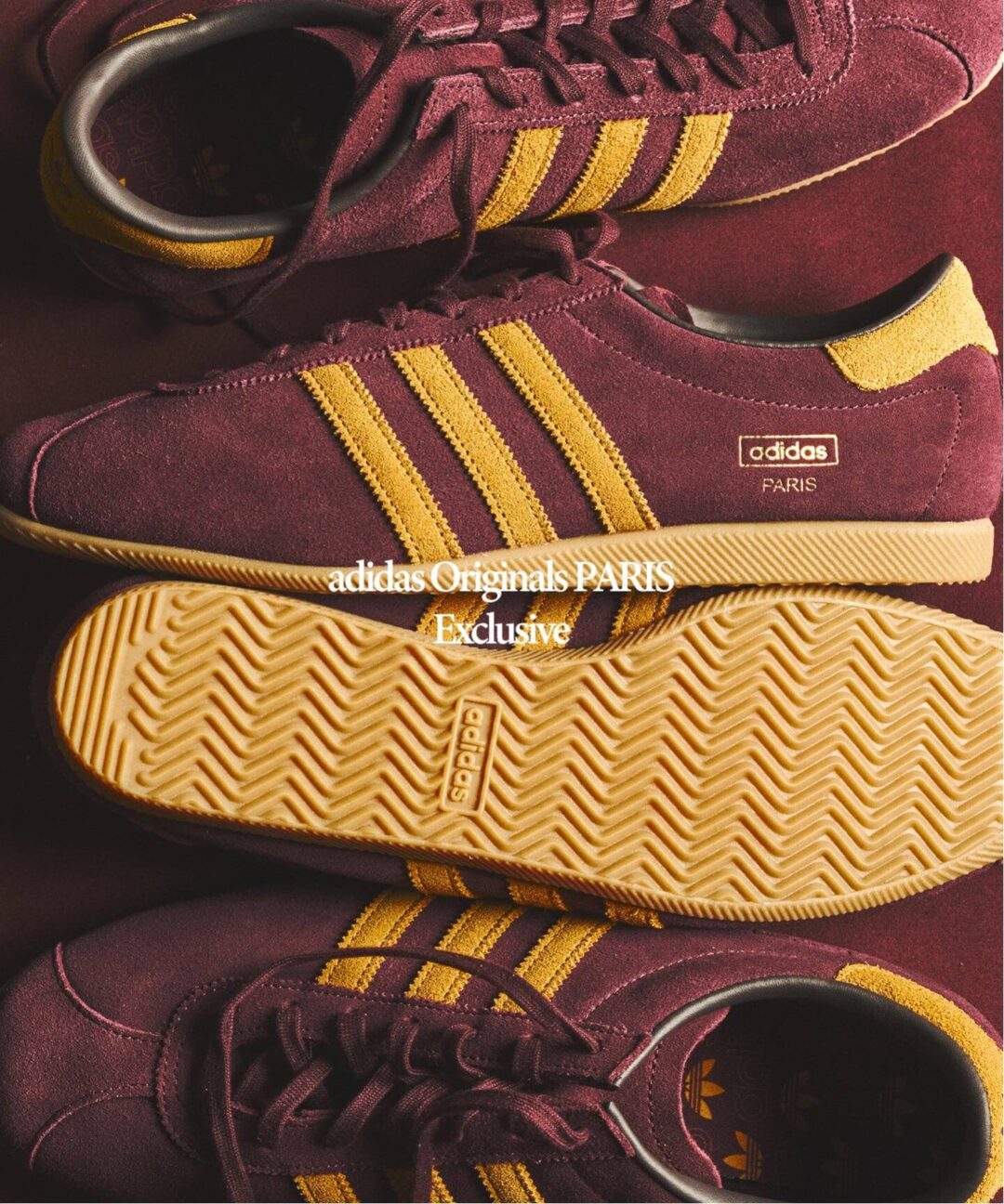 Goss!p｜国内417 EDIFICE限定 adidas Originals PARIS “Burgundy”が登場！